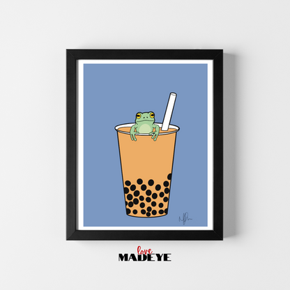 A Little Boba Friend Print