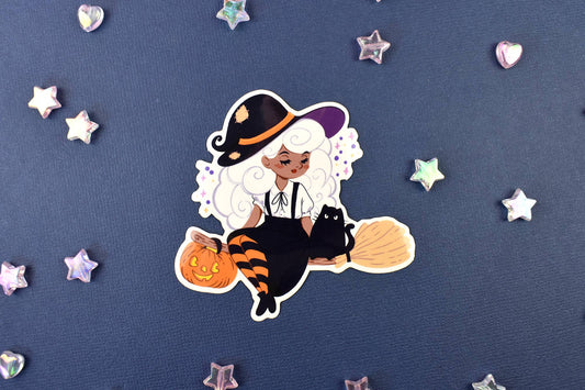 "Black Girl Magic" Witch Sticker