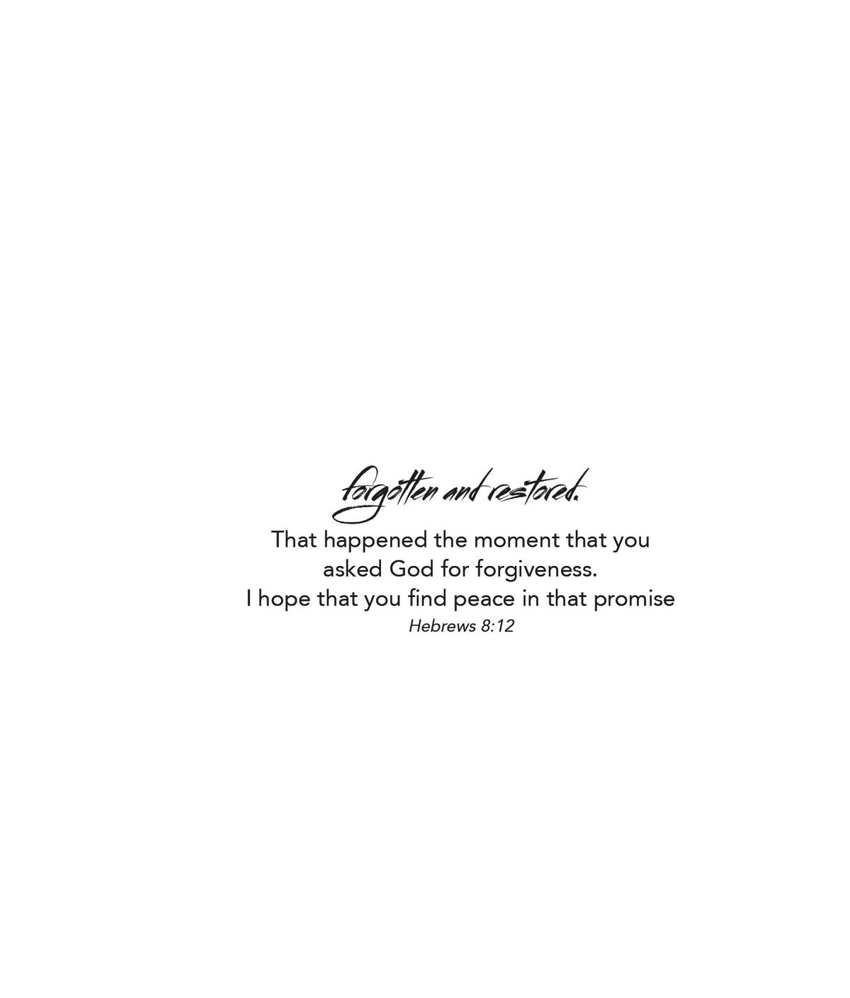 Forgiven  |  Moving Forward