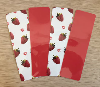 "Floral Strawberry" Bookmark