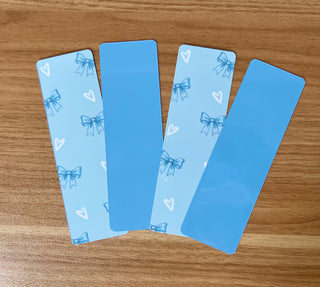 Blue Coquette "Bow and Heart" Bookmark