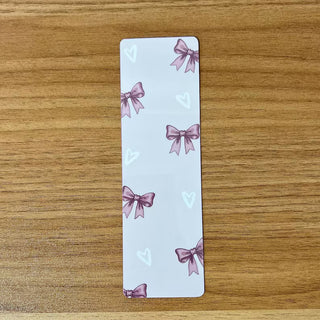 Pink Coquette "Bow and Heart" Bookmark
