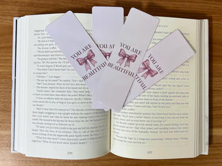 Pink Coquette "You Are Beautiful" Bookmark