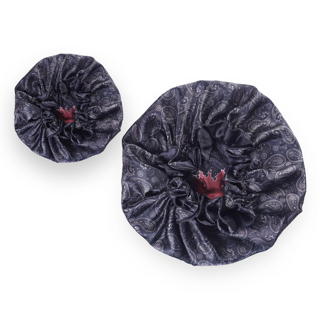 Classic Bonnet (Kid) | Black Paisley