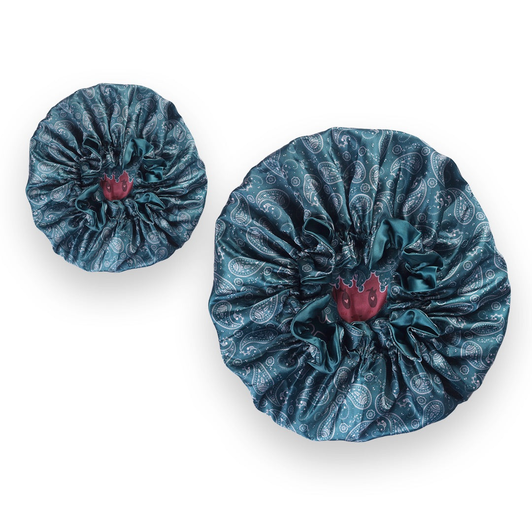 Classic Bonnet (Kid) | Green Paisley