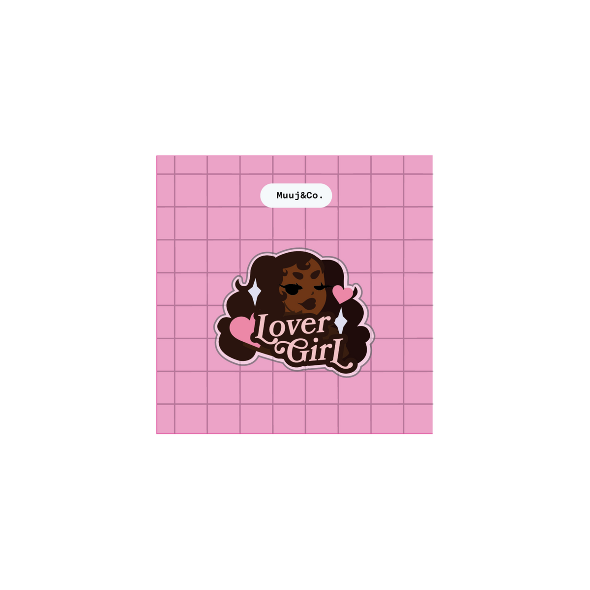 Lover Girl Acrylic Pin