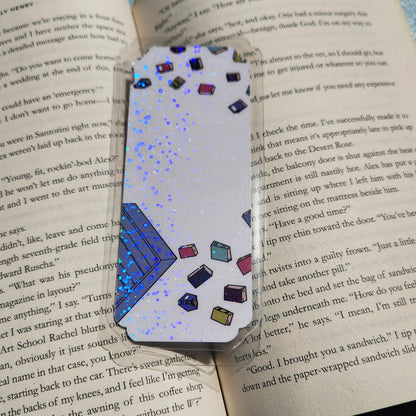 Falling Bookshelf Bookmark