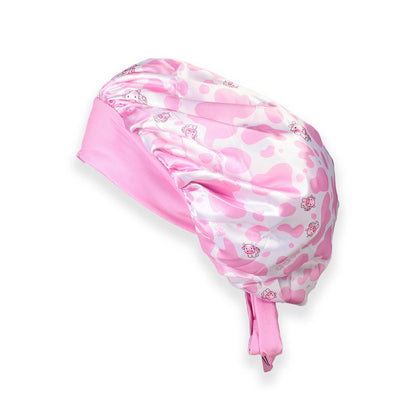 Tie Bonnet | Pink Cow