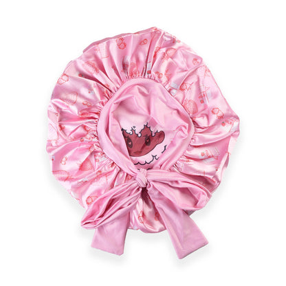 Tie Bonnet | Strawberry Milk